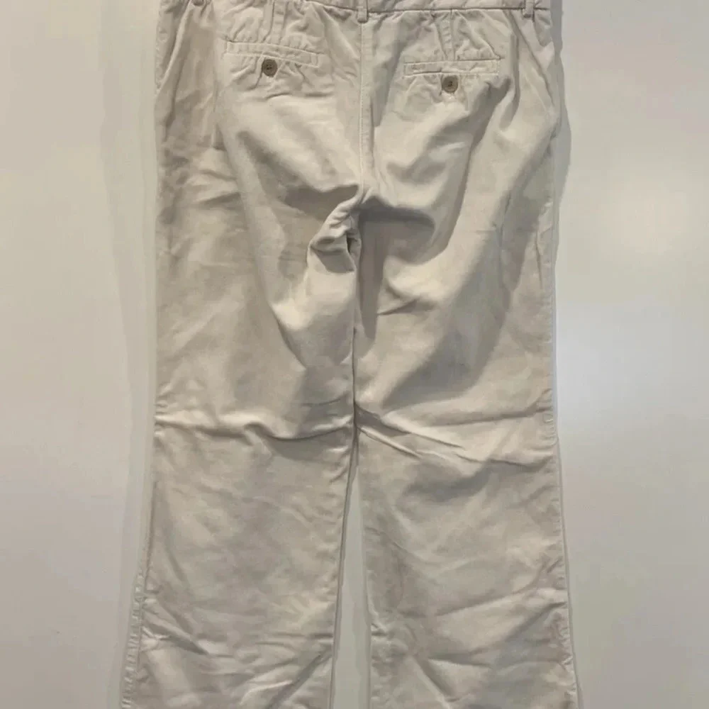 J.‎ Crew Ivory Plush Velvet Pants Boot Cut Womens Size 2